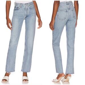 AGOLDE Lana Mid Rise Straight Jena Sway Wash